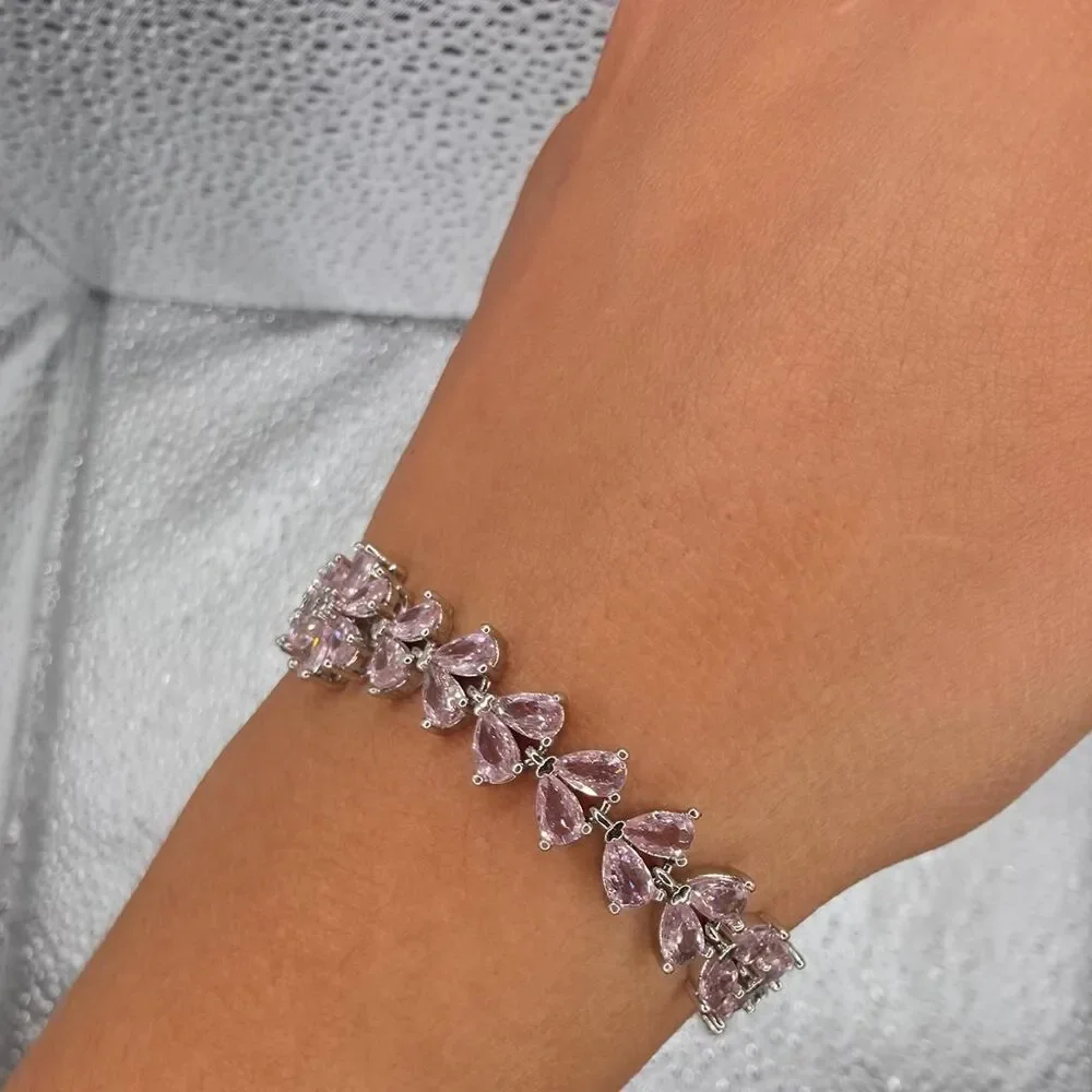 Unbranded Women's Pink and Silver Jewellery
